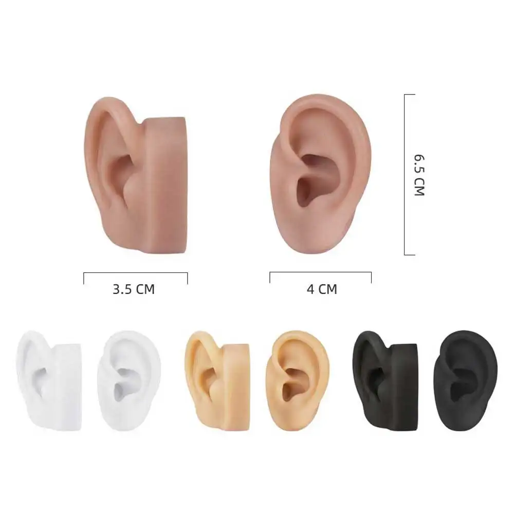 Earring Ear Stud Display Tools Can Be Reused Body Jewelry New Silicone Ear Model Professional Practice Piercing Tools
