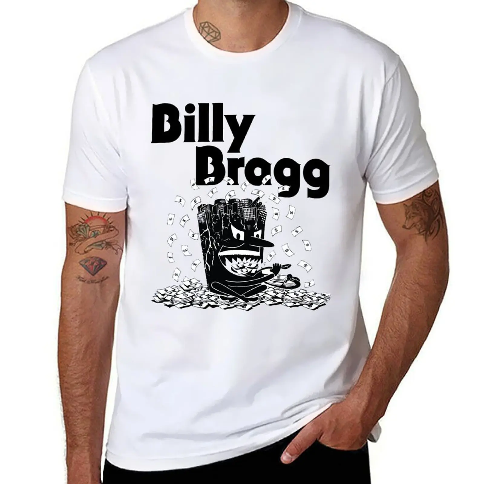

Billy Bragg - Talking With For Fans T-Shirt Soft Anti-Shrink Cotton Tee