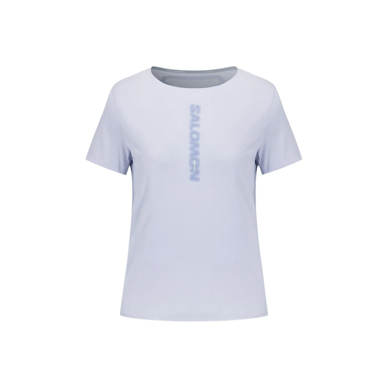 SALOMON Running T Shirts Women's Matte Finish Iris Purple Crew Neck Moderate LC3083400