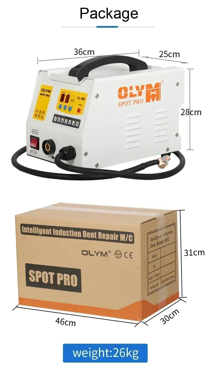 Multi Functional Car Body Repair Equipment Dent Puller Spot Welding Machine Standard Configuration 220V EU and GB Plug