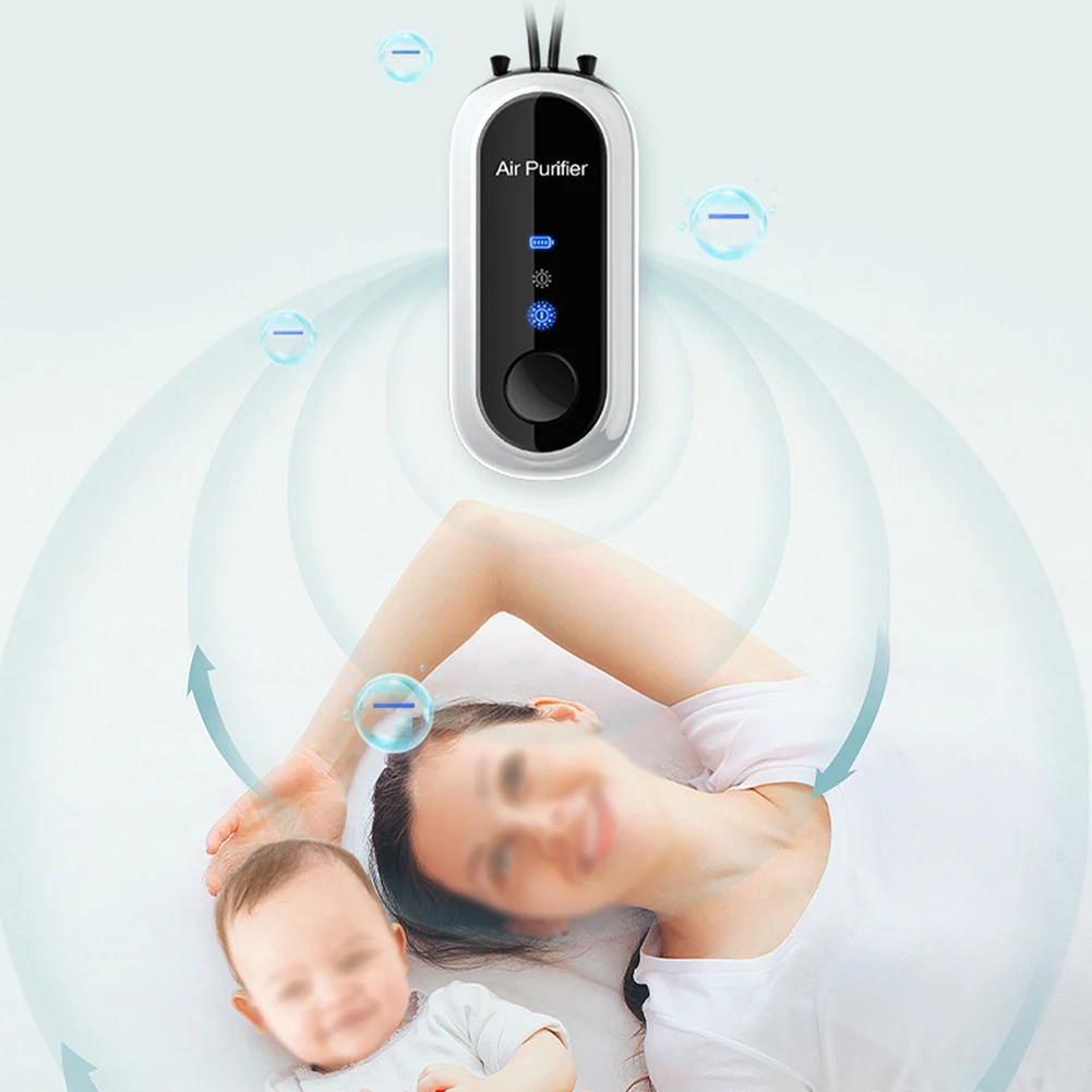 Tragbarer Negativ-Ionen-Mini-Luftreiniger, frischer, hängende Negativ-Ionen, reinigt die Luft, 780 mAh, praktisch, reinigt die Luft überall – Detail 10