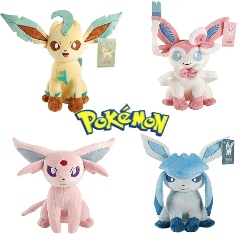 Large Leafeon Plush Pokemon Eevee Sylveon Umbreon Leafeo Soft Stuffed Toys Doll Kawaii Christmas Gift image 4