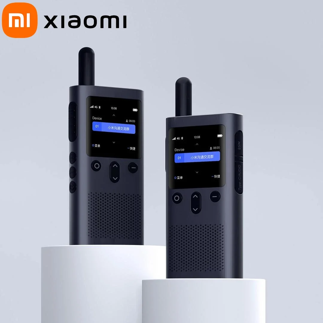 Xiaomi Mijia Smart Walkie-talkie Public Network Talkie with FM Radio Speaker Standby Smart Phone APP Location Share Team Talk CN