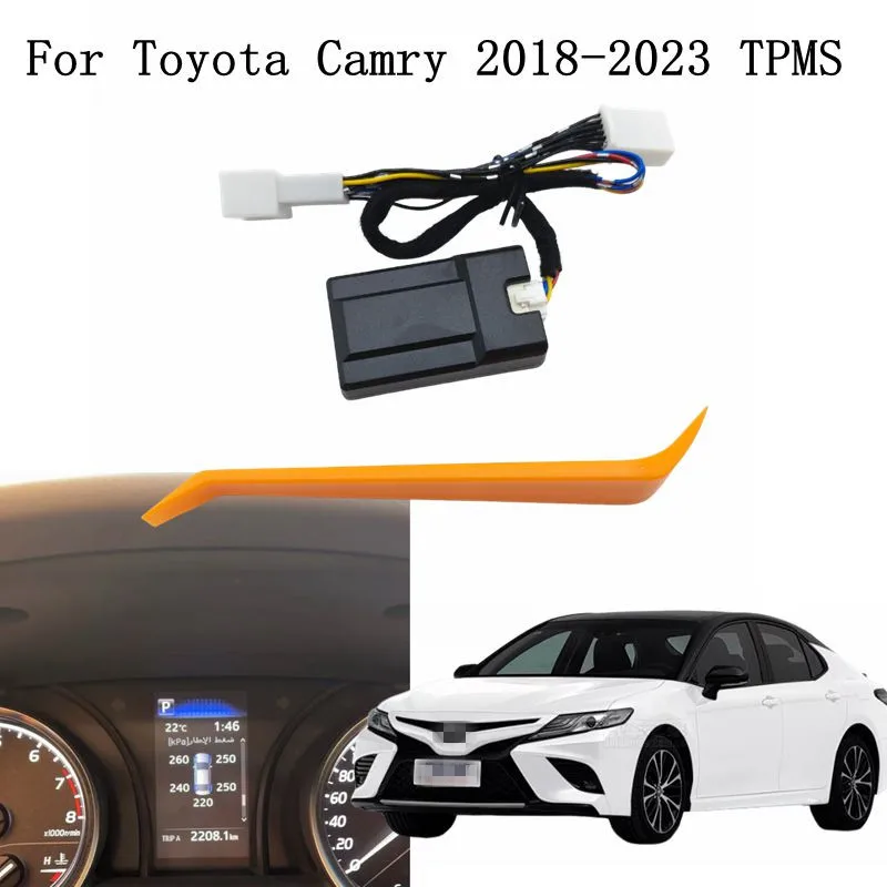 

Для Toyota Camry 2018-2023 TPMS цифровой ЖК-дисплей для шин, автоматическая охранная сигнализация, система контроля давления в шинах Camry 2019 2020 2021