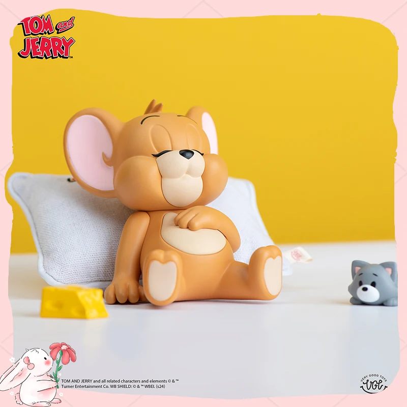 

Kawaii Спящая Джерри Фигурка Украшение автомобиля Игрушка Орнамент Праздничный Рождественский Подарок Коллекционная Игрушка-Робот