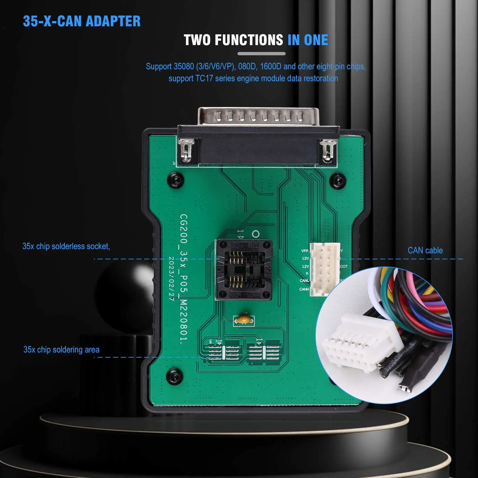 Newest CGDI CG100X New Generation Programmer for Airbag Reset Mileage Adjustment and Chip Reading Support MQB