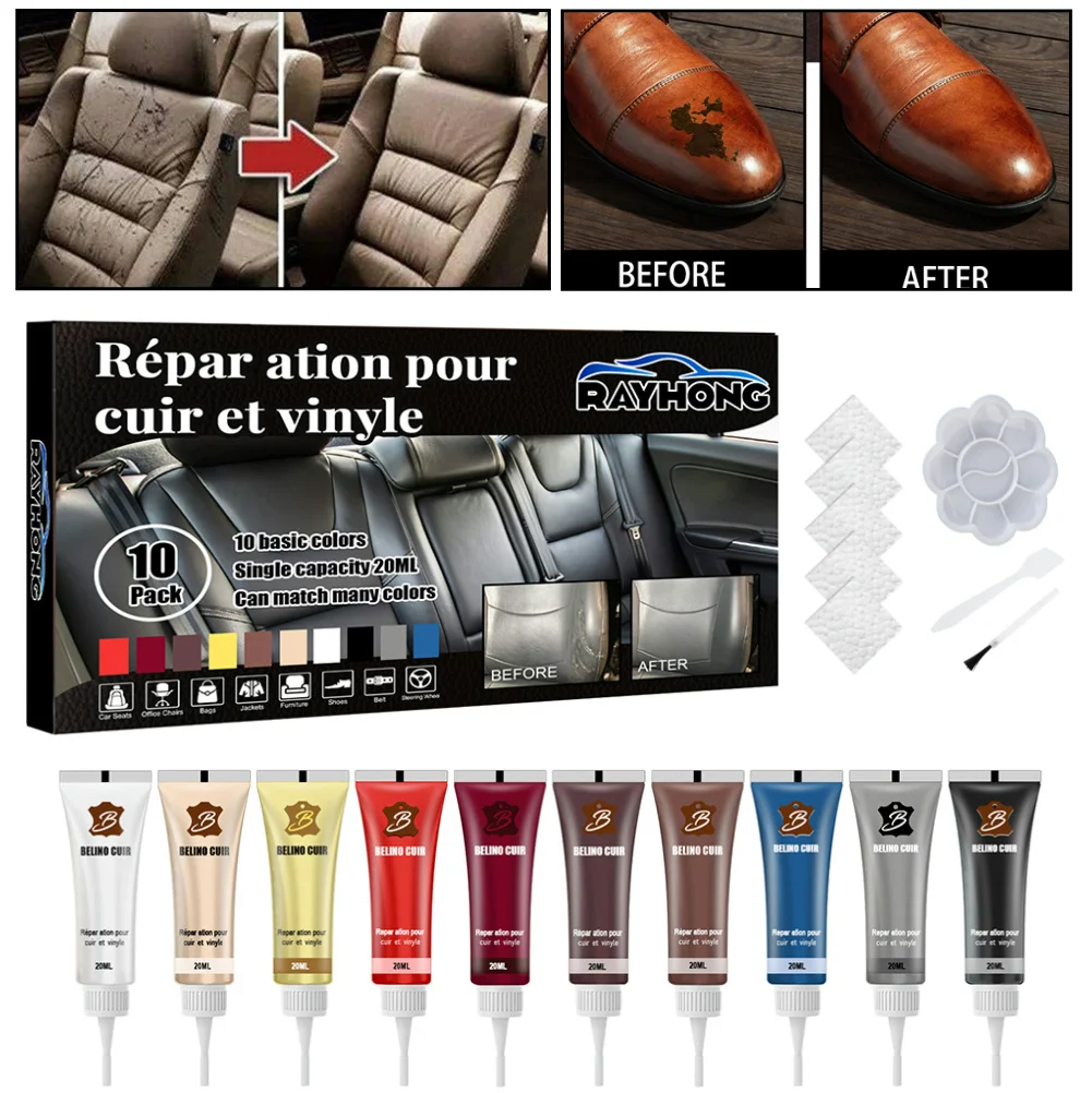 

200-20ML Leather Repair Gel Car Seat Home Leather Complementary Repair Color Repair Refurbish Cream Paste Leather Cleaner