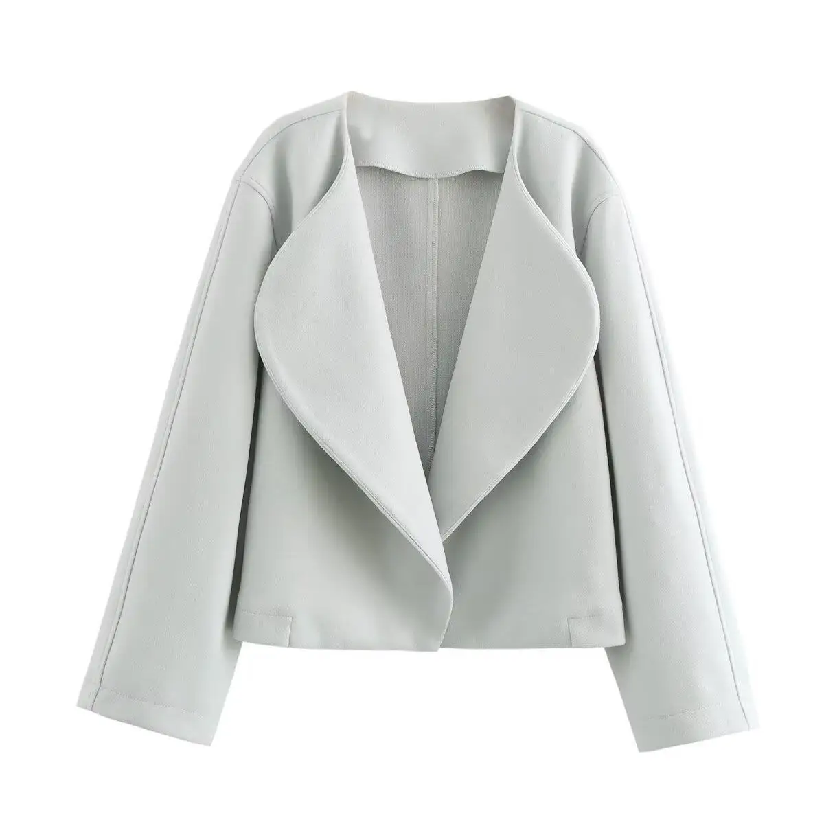 

Loose Long Sve Women's Jaet Collared Top B8876F Cross-Border Faion Autumn 2025 Casual Comfortable Ladies' Outerwear