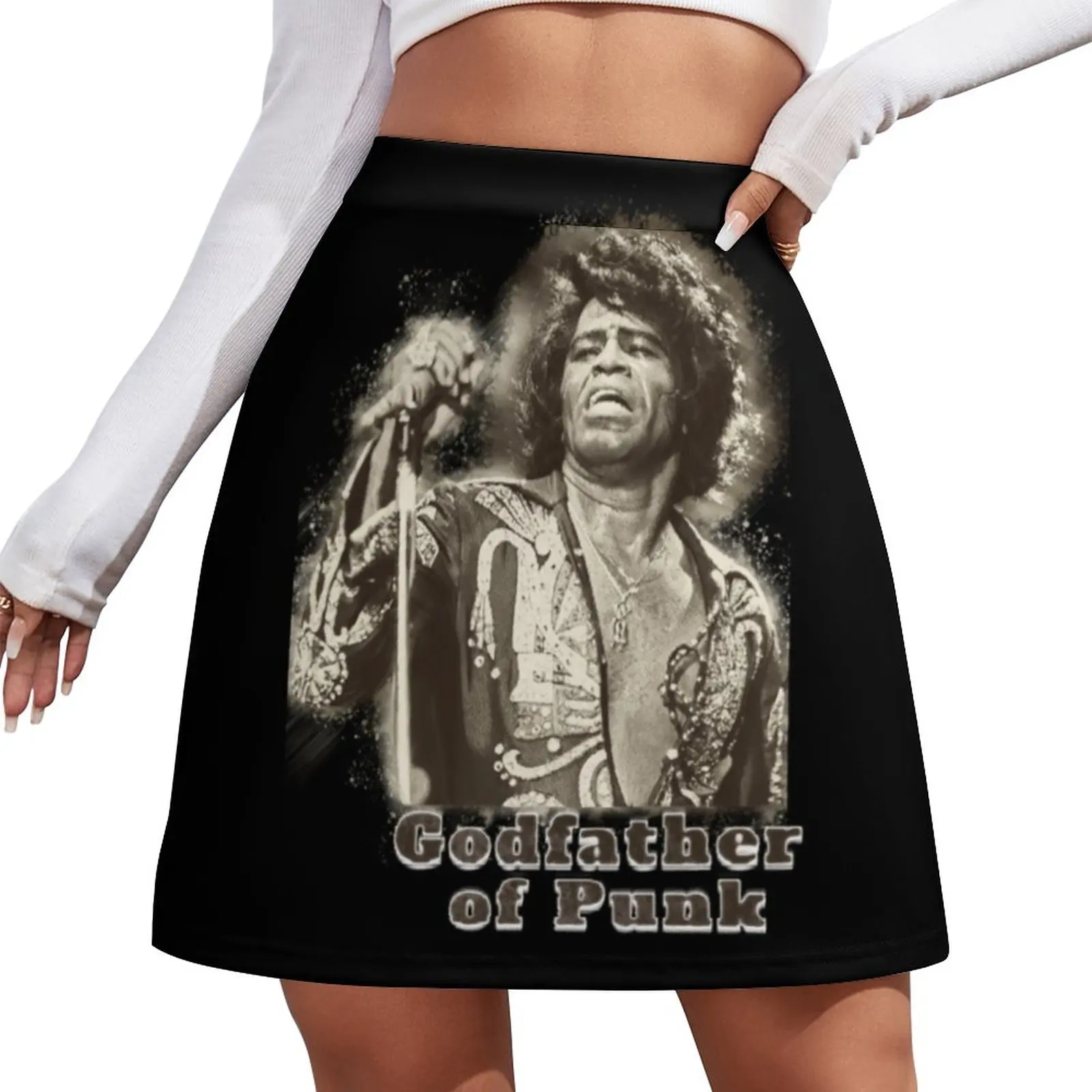 

James Brown Godfather Of Punk Mini Skirt skirts for womans women's summer dress 2023