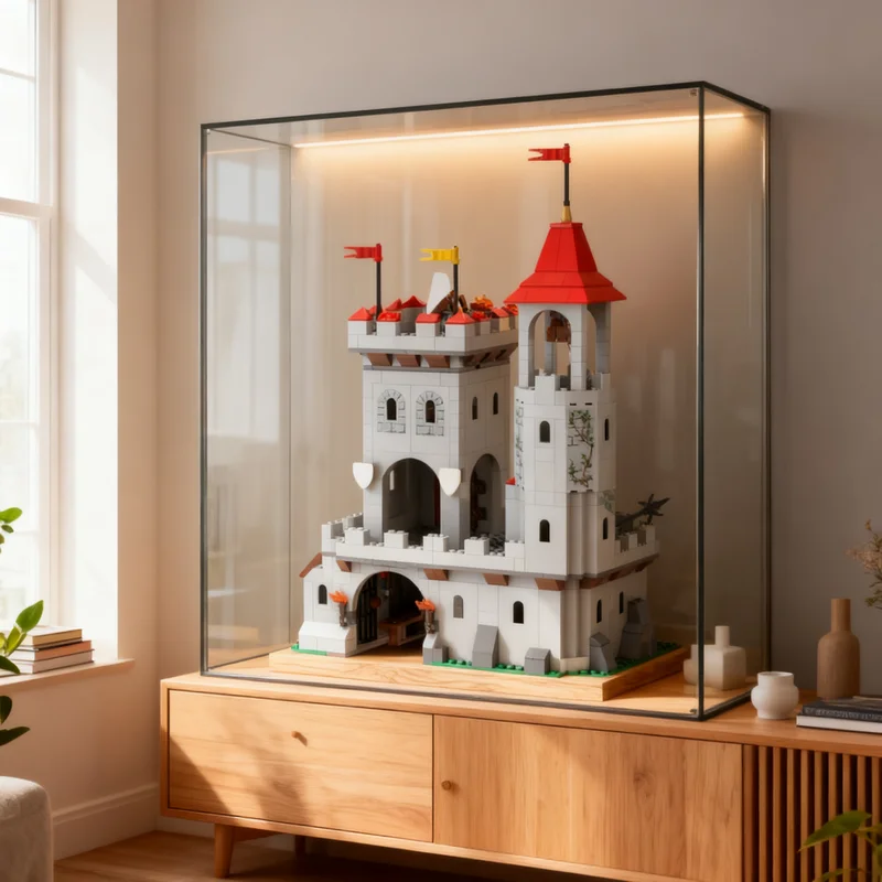 736pcs MOC Riverside Outpost Modification Castle Kingdoms Model Building Blocks Construction Toys Christmas Gift DIY Art Display