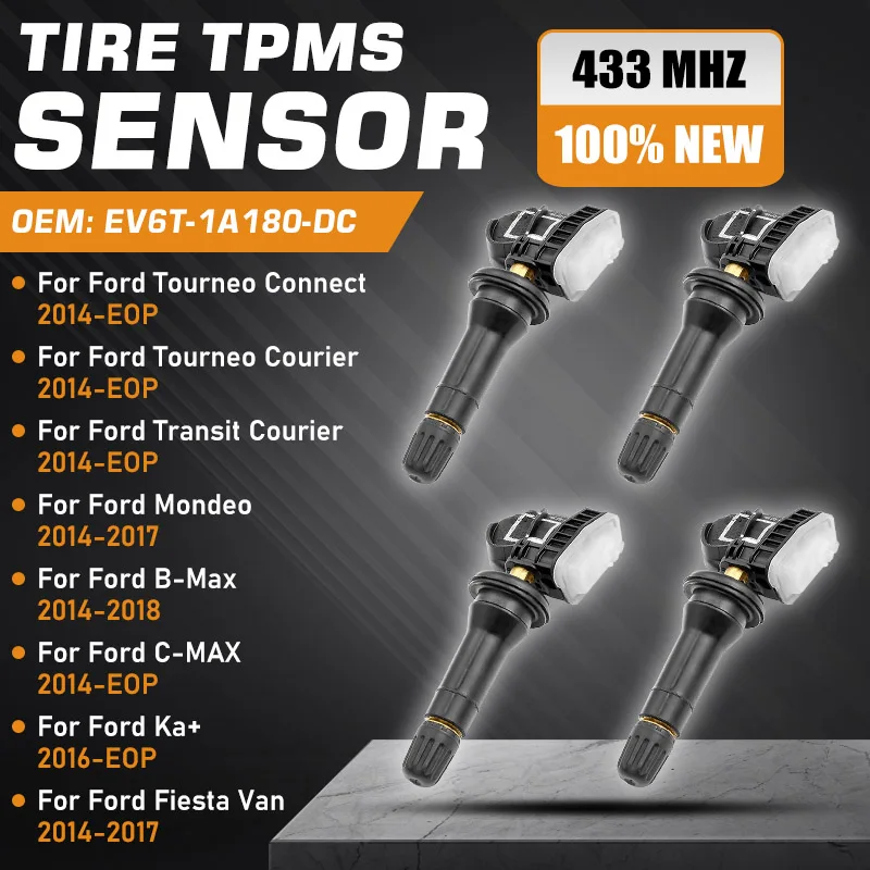 مستشعر ضغط الإطارات لفورد تورنيو كونيكت ساعي فورد ترانزيت ساعي فورد مونديو B-Max C-MAX Ka + فورد فييستا فان سيارة TPMS