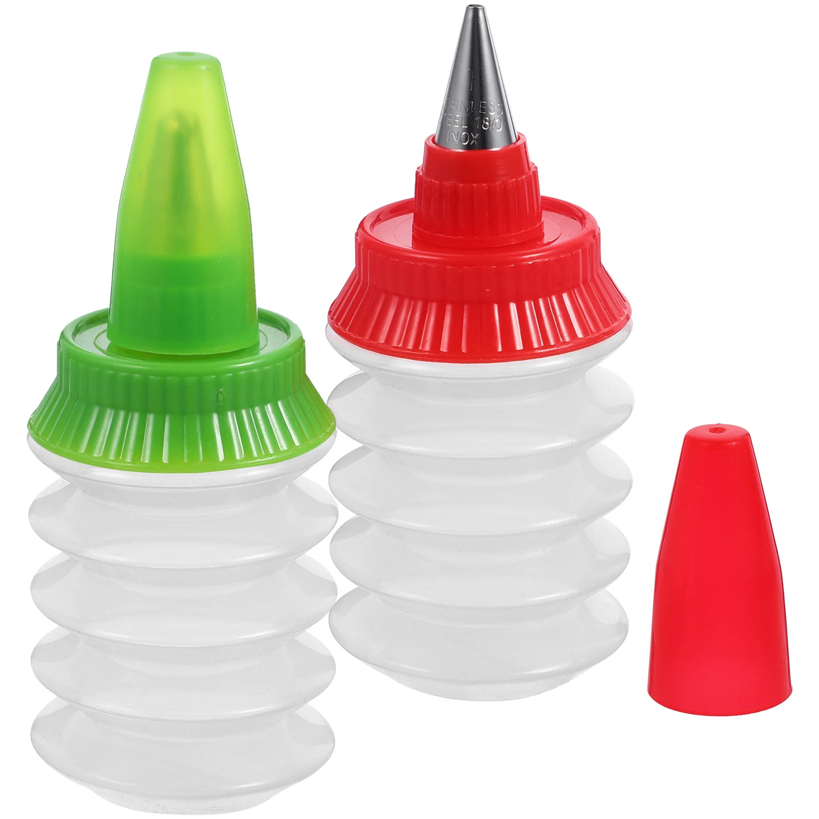 

2Pcs High-Quality PP Icing Bottles for Cookie Decorating Portable Lightweight Baking Accessories Icing Bottles for Cookie