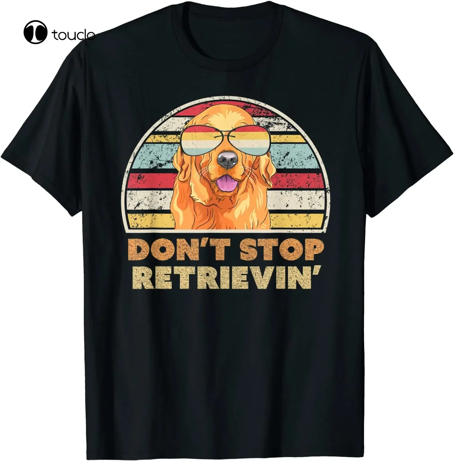 Don'T Stop Retrieving Shirt. Retro Golden Retriever Tshirt t shirts for men graphic