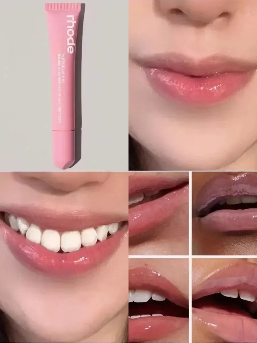 Pincéis grandes policromáticos, bálsamo labial, capa de telefone, brilho labial, hidratante, torradas, espresso, framboesa, gelatina, esmalte labial transparente