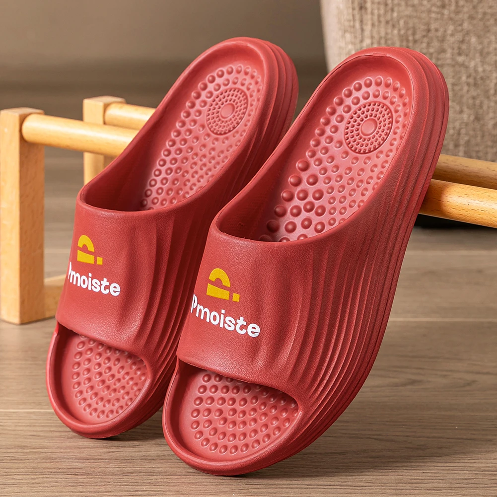 

Женские тапочки с полосками, массажные, с нескользящей подошвой из ЭВА, цельные, мягкие, легкие, повседневные, для дома, комнатные.