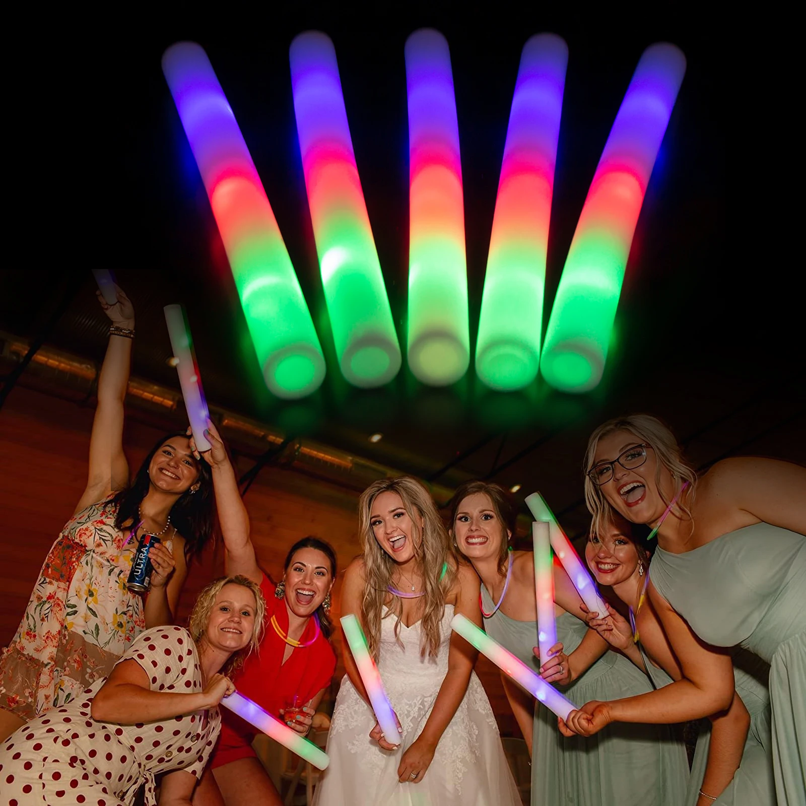 

Led Foam Sticks LED Light Up Toys Party Favors Glow in the Dark Party Supplies Neon Sunglasses LED Bracelets Wedding Decoration