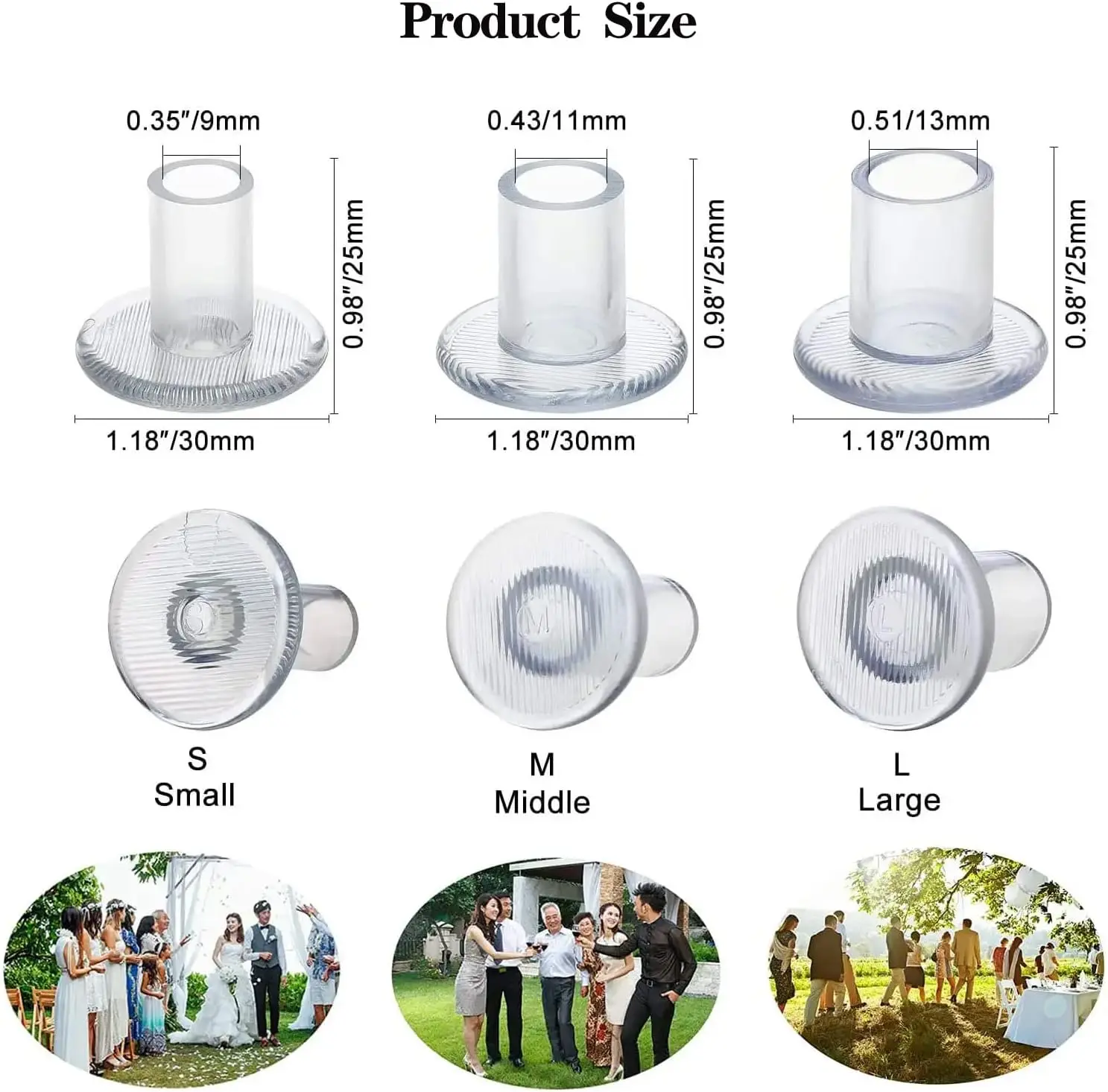 10/30/50 Pairs Heel Protectors for Shoes Heel Stoppers Walking on Grass Clear Heel Cover Cups Perfect for Wedding Outdoor Events