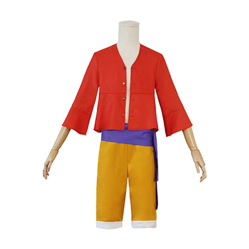 Luffy Cosplay Costume Two Years Later Second-generation Cosplay Outfit Straw Hat Shoes Halloween Costume