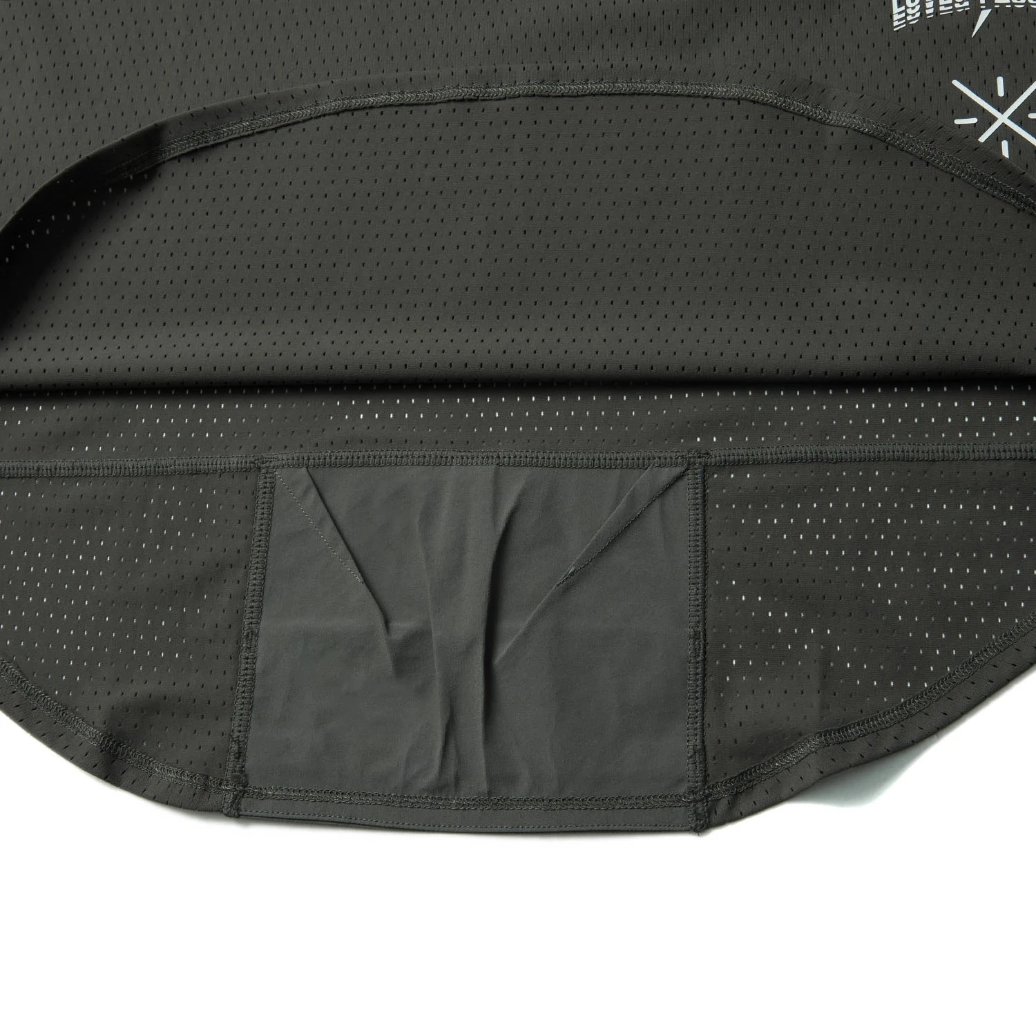 Li-Ning 男性ウェイドスポーツベストレギュラーフィット通気性裏地レジャーノースリーブ Tシャツクルーネック競技 Tシャツトップス AVSU021