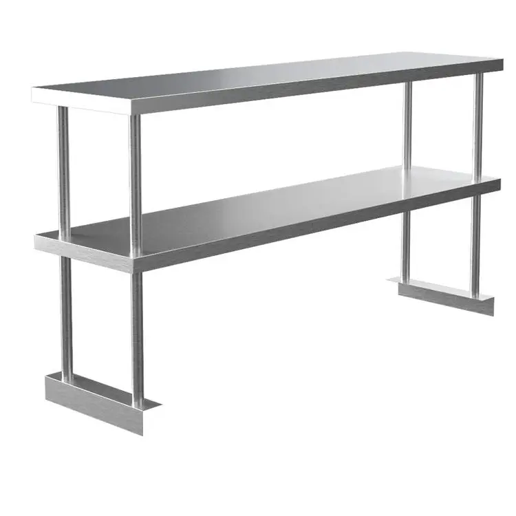 

Commercial Stainless Steel Work Table Top Shelf Prep Work Bench Table Kitchen Shelf Stainless Steel Flat Top Kitchen Table