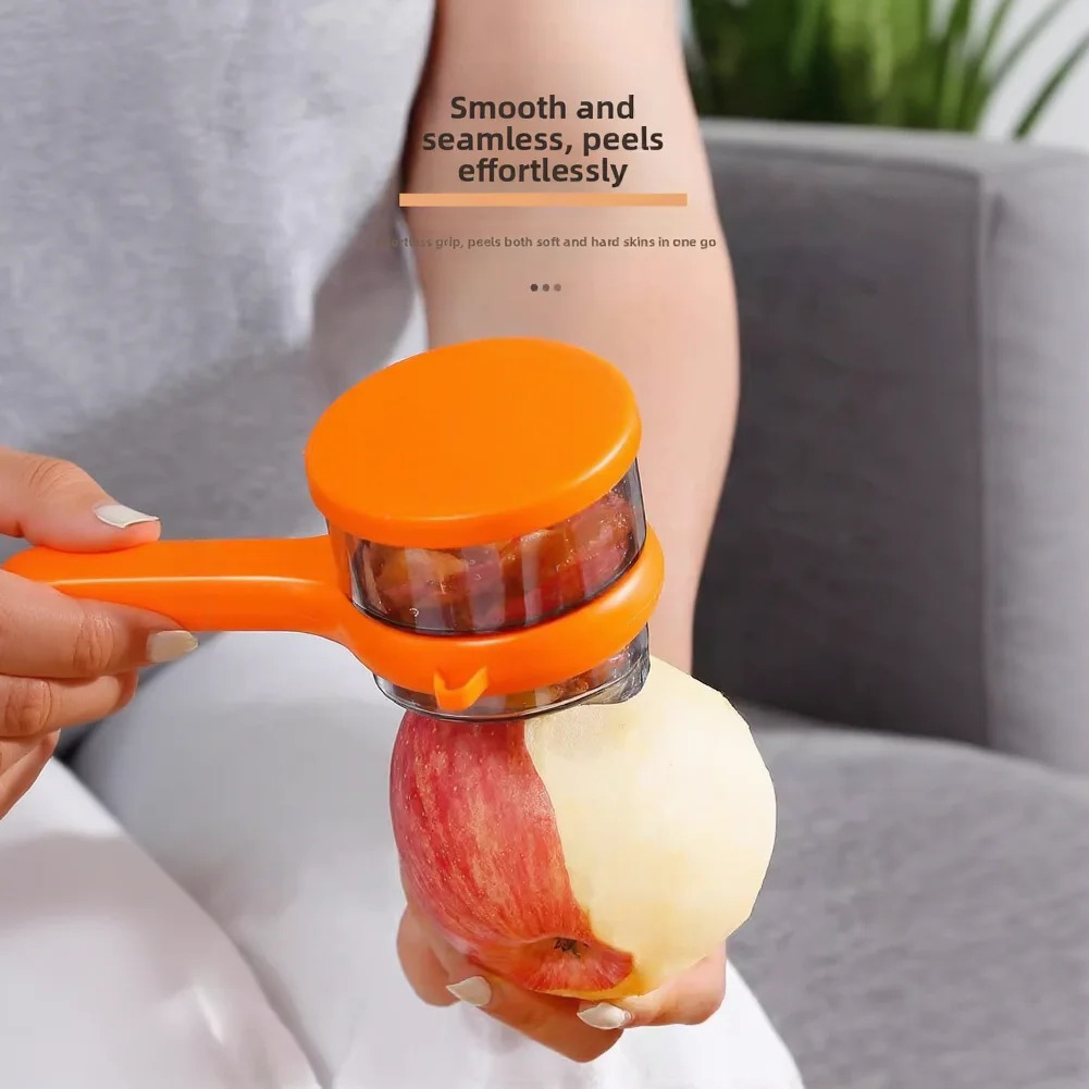 Kitchen Peeler 20*7cm Double Blade Stainless Steel Tool for Efficient Fruit and Vegetable Prep Compact Design Orange Green