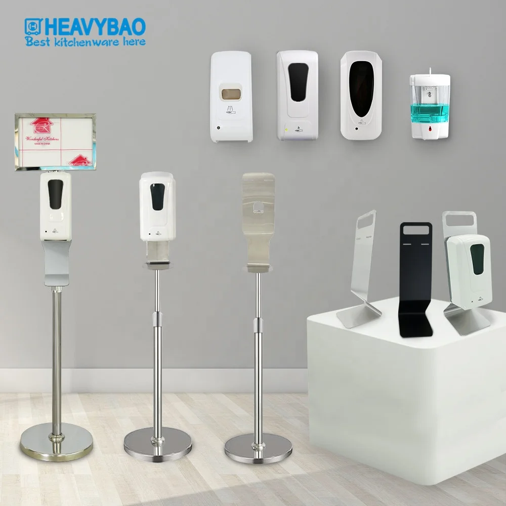 Heavybao Wall Mounted Electric Smart Sensor Auto Touchless Alcohol Gel Soap Dispenser Automatic Liquid Hand Sanitizer Dispenser