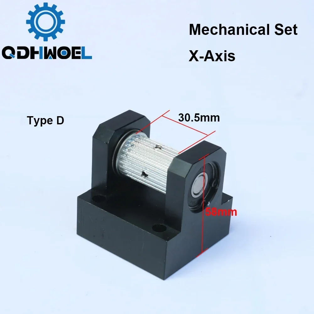 QDHWOEL Gear Base Set Machine Mechanical Parts Guide Rail Set for Co2 Laser Engraving Cutting Machine