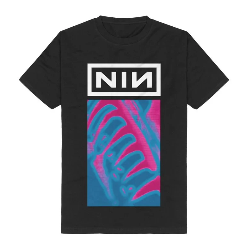 Pop Nine Inch Nails Graphic Cotton Band T-shirt Unisex Summer Short Sleeve Fashion Brand Tee Luxury Casual Vintage Tees