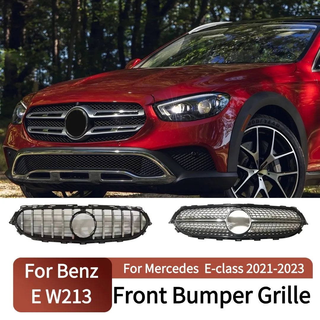 

Front Mask Grid Bumper Grille Grill Tuning For Mercedes Benz E class W213 All-Terrain Avantgarde Line Estate Executive 2021-2023