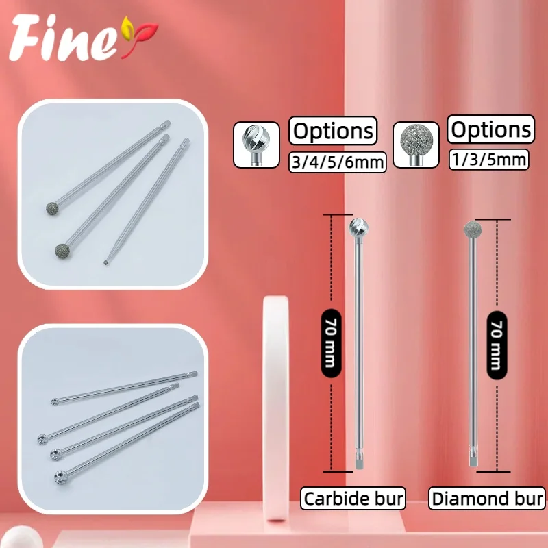 

Стоматологические вольфрамовые боры Finer 70 мм, стоматологические алмазные боры, стоматологические боры из карбида вольфрама для 1:2 имплантатов, хирургии, остеотомический наконечник