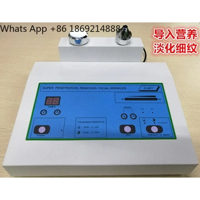 Beauty salon sonic introduction instrument, beauty instrument to fade fine lines, facial massage export instrument