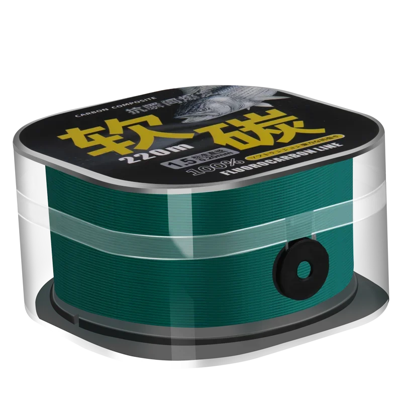 220m Carbon Fiber Nylon Fishing Line Super Soft Main Line Tippet Sea Lure Front Line Wire Wear Resistant Fluorocarbon Line Pesca #2