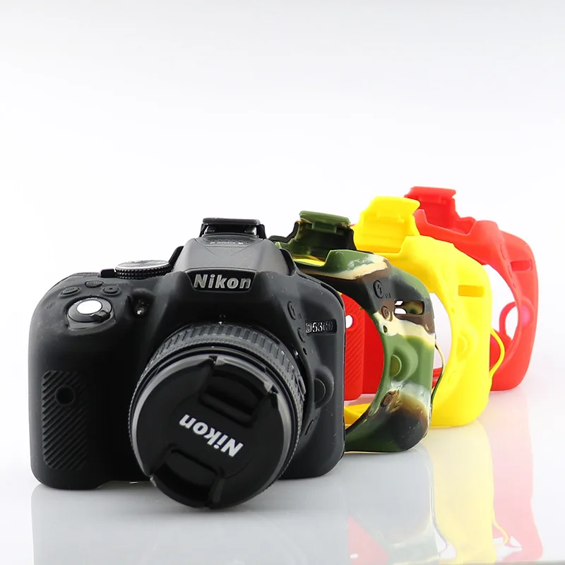

Soft Silicone Case Bag Body Armor Cover Skin Protective for Nikon D5300 Camera