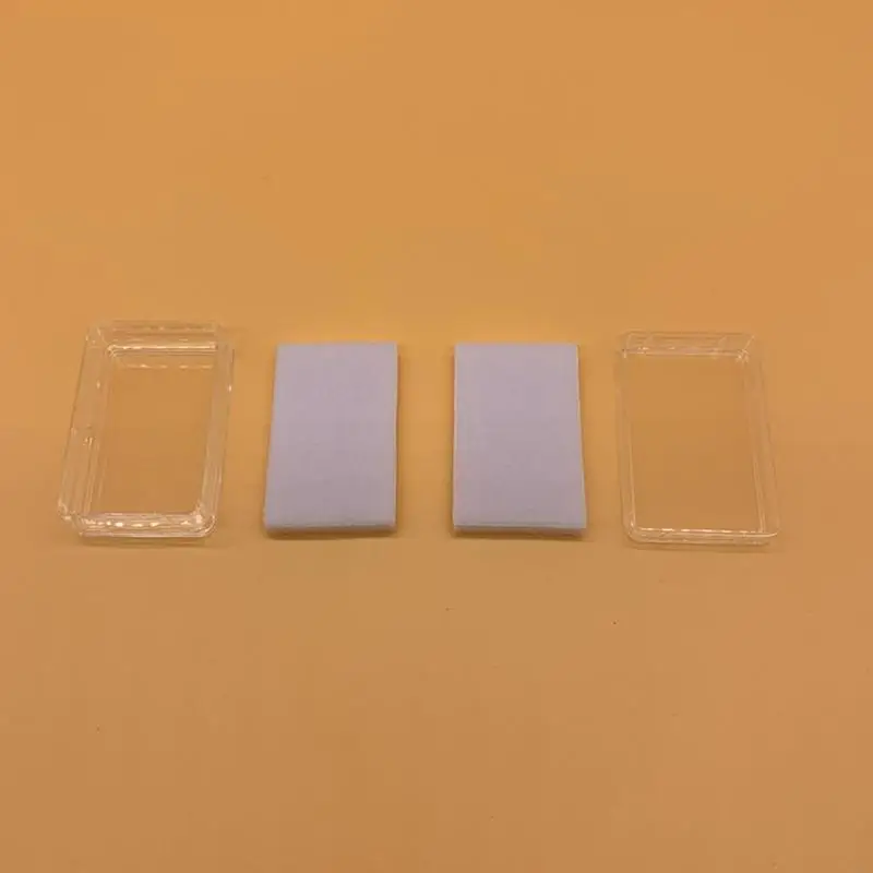  18Pcs Rectangular Organizers Cases for Stones Crystals Clear Visibility Storage Solution