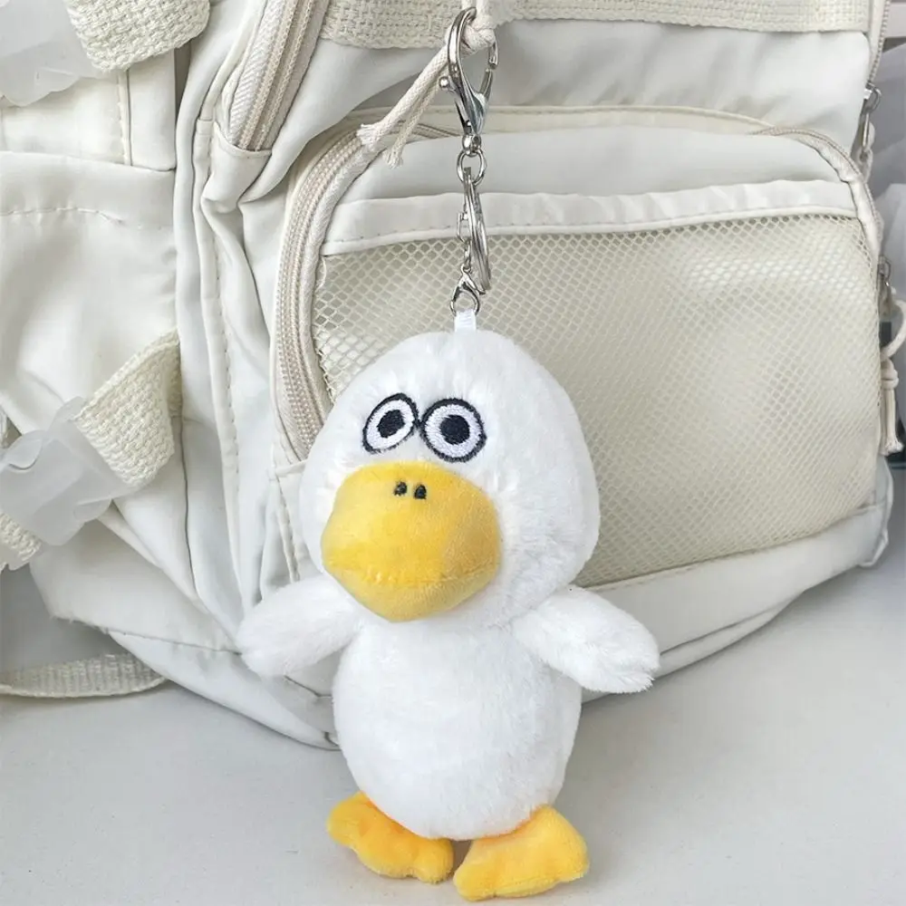 Delicate Cute Quack Duck Key Chain Plush Cartoon Plush Doll Pendant Funny Creative Doll Bag Hanging Ornaments Schoolbag