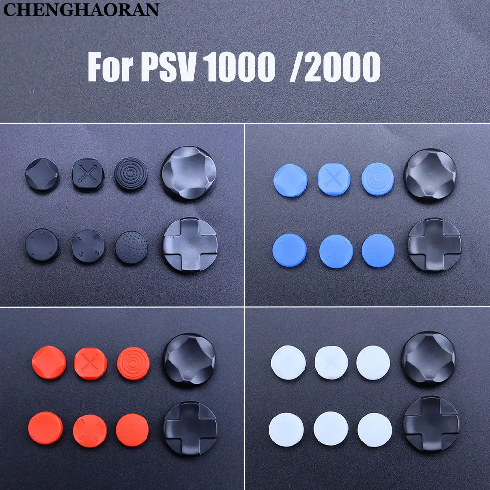 

Silicone Analog Controller Thumb Stick Caps For Sony Psvita PS Vita PSV 1000/2000 D-pad Move Action Button Cross Direction Key