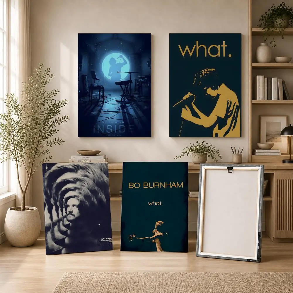B-Bo B-Burnham inside album Framed Wall Painting HD Inner Frame Canvas Poster Bedroom Room Hallway Wall Art Decor