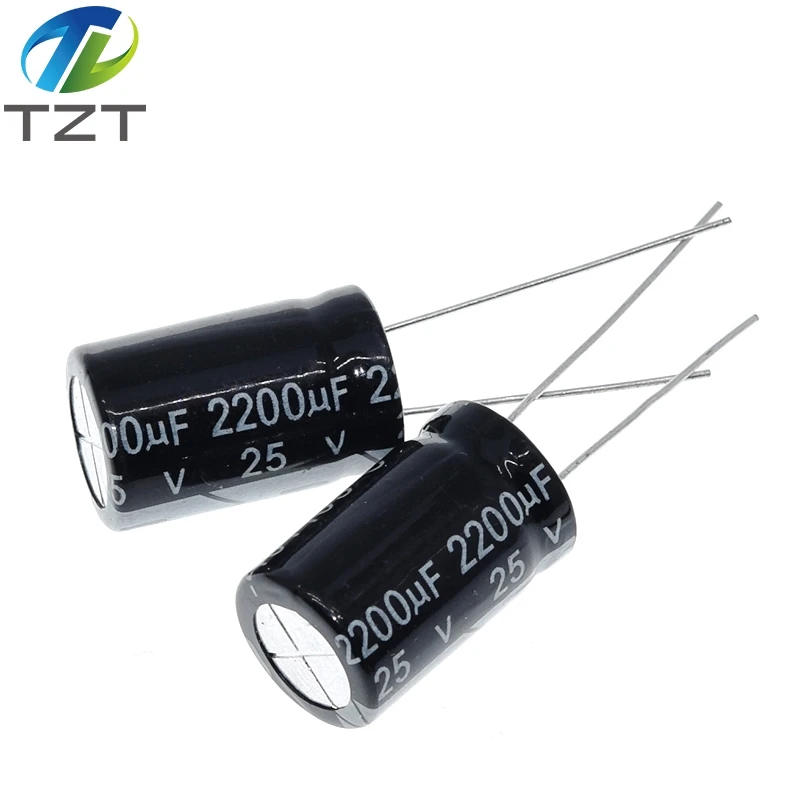 

DIYTZT 10/30pcs Aluminum electrolytic capacitor 2200 uF 25 V 10 * 20 mm frekuensi tinggi Radial Electrolytic kapasitor
