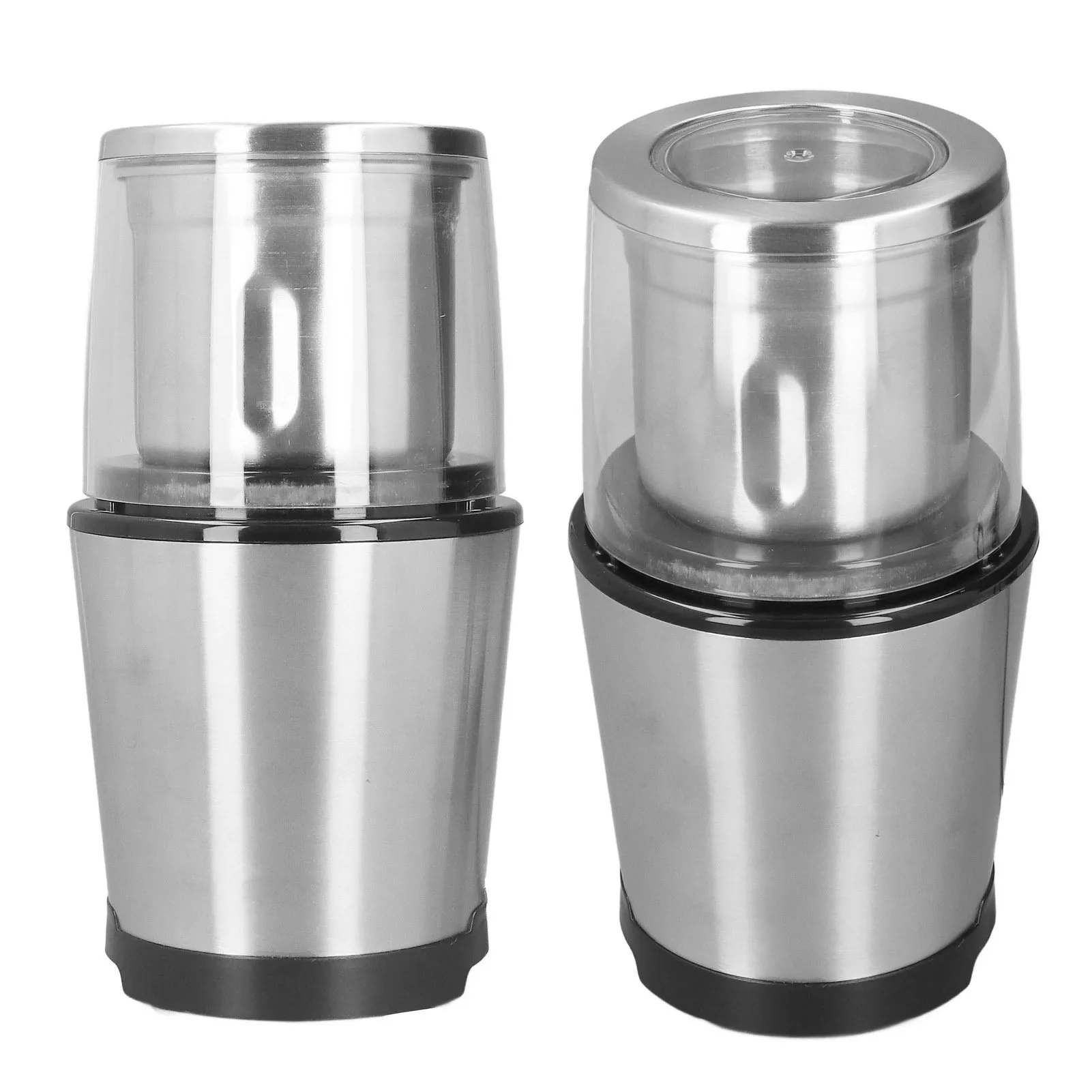 Adjustable Coffee Grinder Button Control 300W Exquisite Appearance Coffee Bean  Grinder Stainless Steel Portable for Home