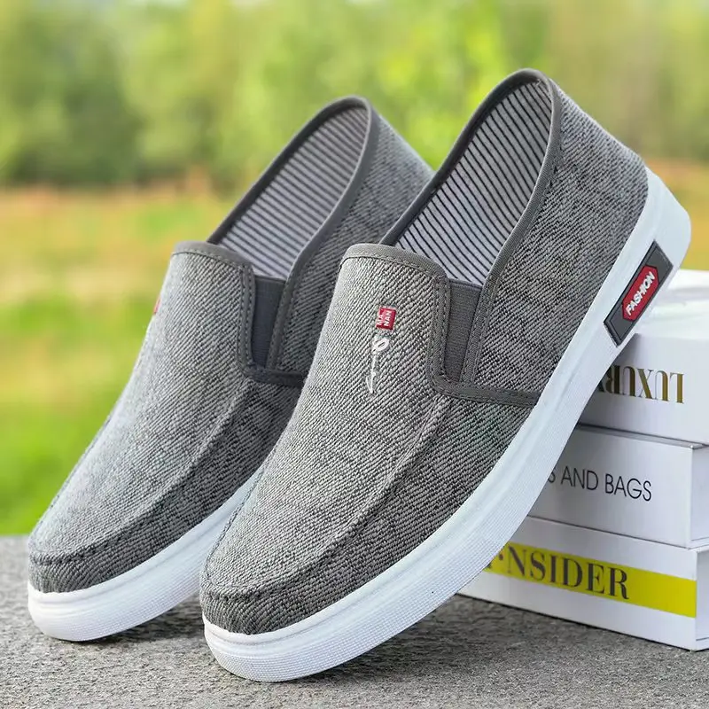 Fashion Outdoor Men Canvas Shoes Breathable Non-slip Oxford Sole Male Casual Shoes All-match Man Loafers Flat Footwear