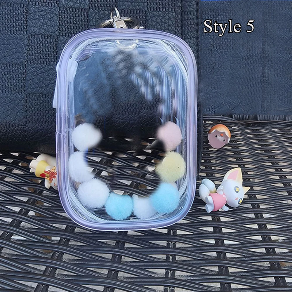 Thicken Transparent PVC Mystery Box Organizer Box Keychain Bag Protect Mystery Toy Storage Case for Jasmine Bubble Matt Doll Toy