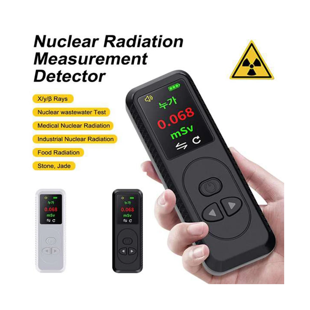 NEW Geiger Counter Nuclear Radiation Detector X-Ray Beta Gamma Electromagnetic White