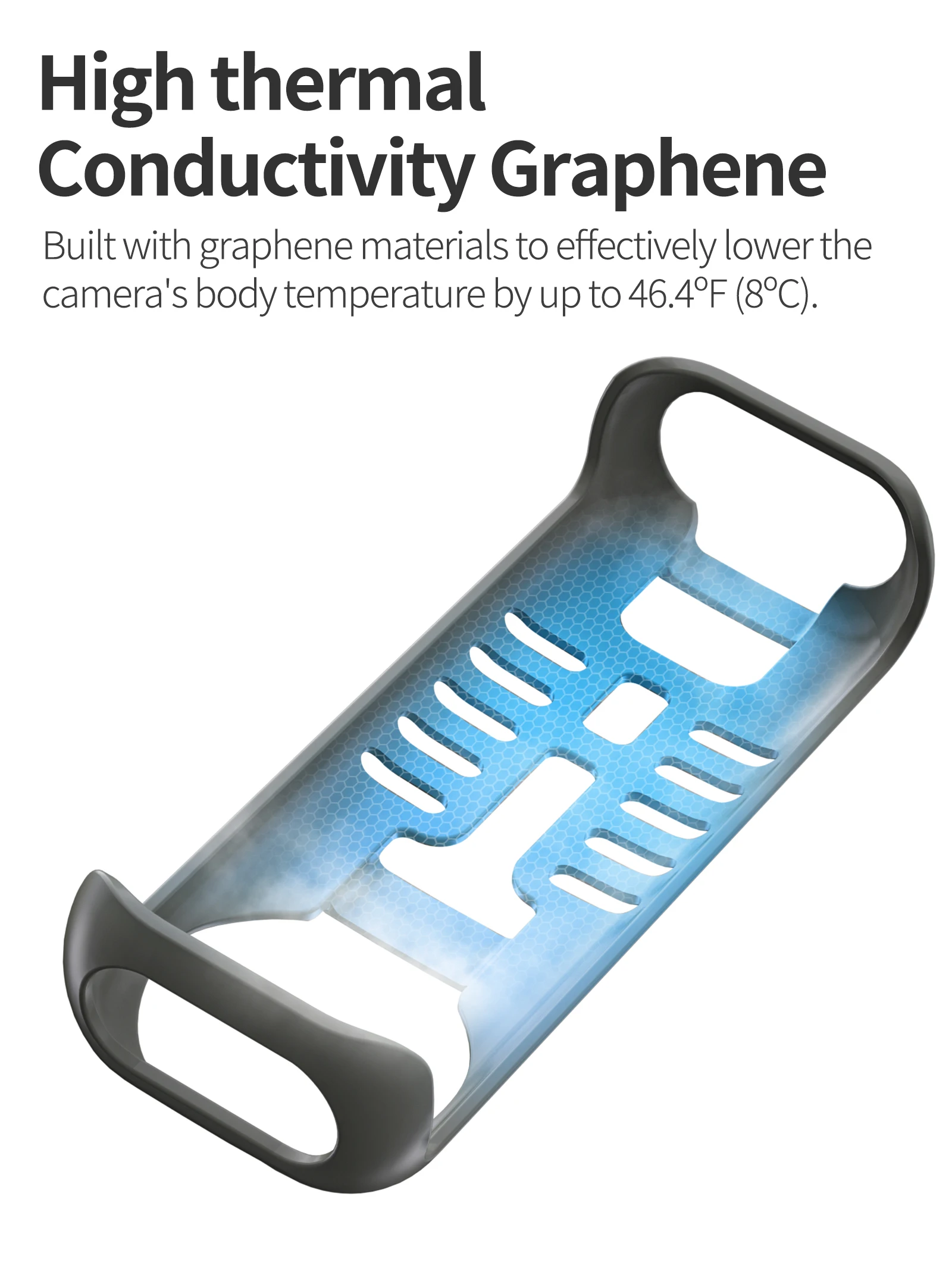 サーモグリップカバークーラー温度ケース Insta360 X4 グラフェン熱保護フレーム Insta360 X4 温度制御ボックス