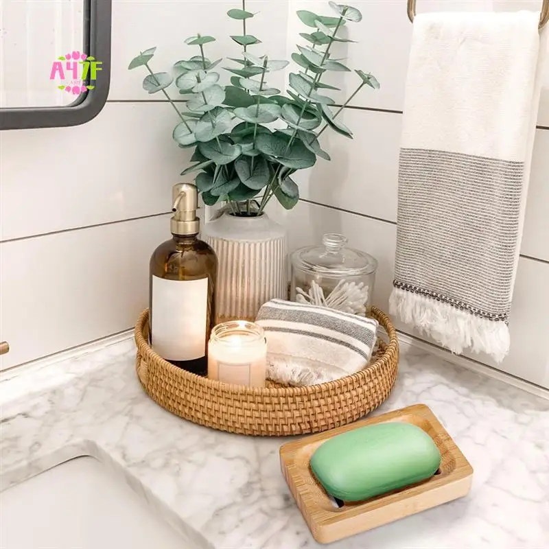 

A47F-Bamboo Soap Dish Drain Soap Rack Bamboo Soap Holder