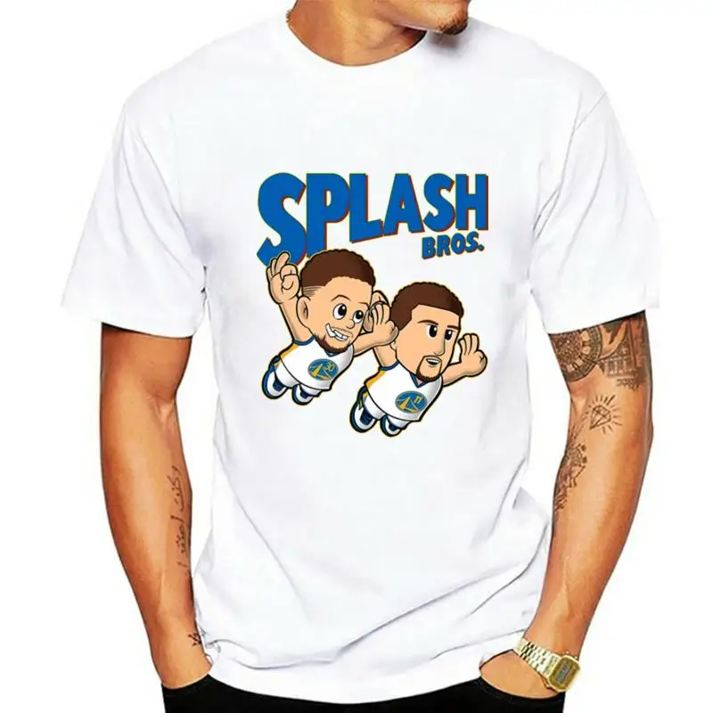 Steph Curry And Klay Thompson Splash Bros Tops Tee T Shirt Graphic Retro Tops T-Shirt