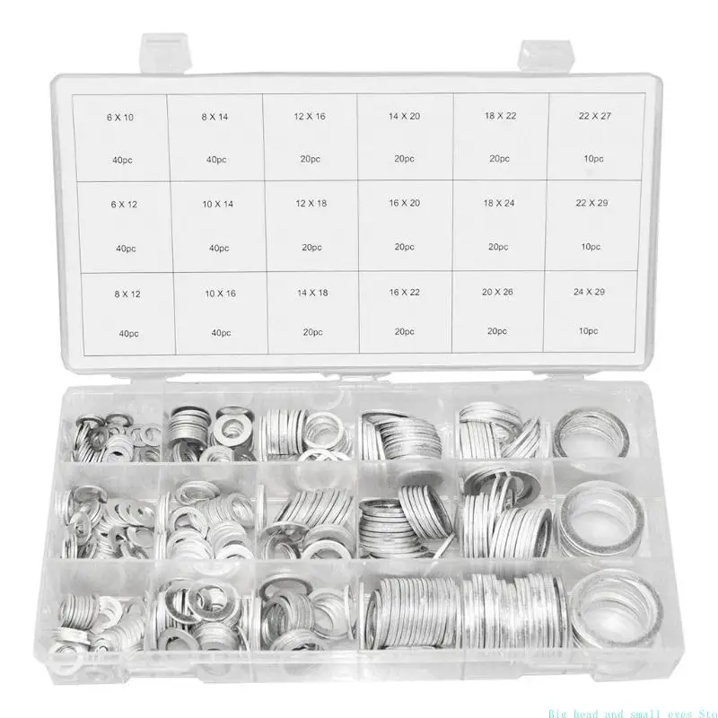 

581C Corrosion-resistant 450 Pieces Aluminum Compression Gaskets for Household Parts