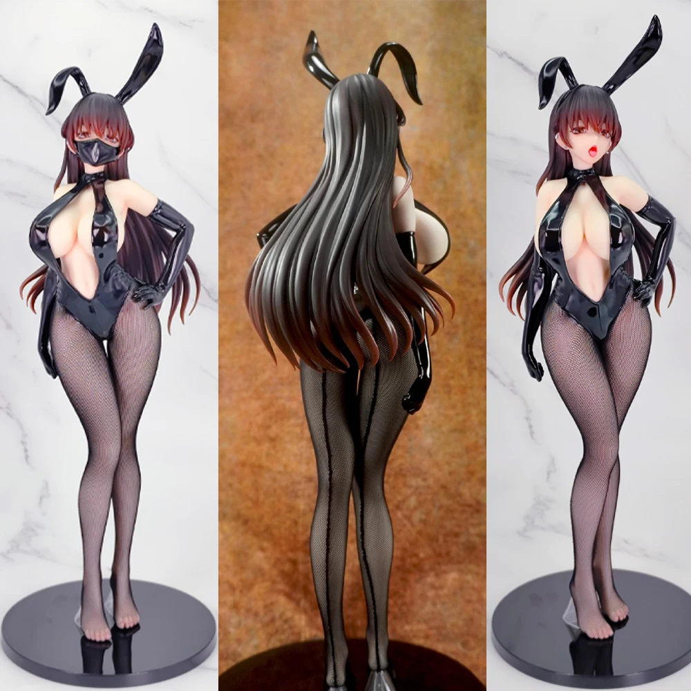 Original 1/4 Mishiranu Joshikousei ni Kankin Sareta Mangaka no Hanashi Konata Bunny Anime PVC Action Figure Toy Game Model Doll