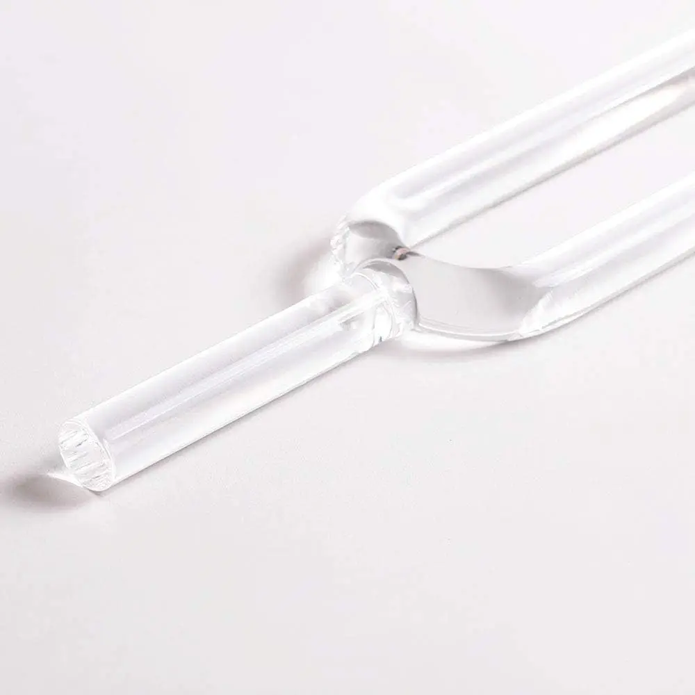 Hooqu 512 HZ คริสตัลควอตซ์ใสส้อมเสียงสําหรับความงาม Personal Care ความบริสุทธิ์สูงแก้วส้อมสําหรับ Perfect Note E Solar Pl