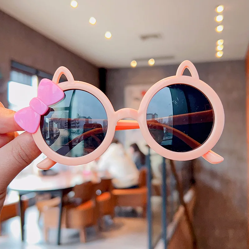 Children\'s Sunglasses Cute Bow Baby Glasses UV Protection Sunglasses Stylish Birthday Gift Toys