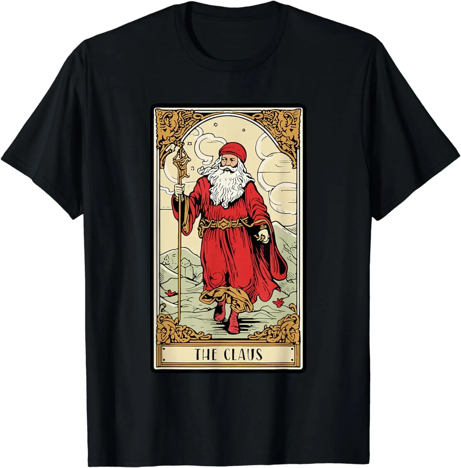 

NEW LIMITED Vintage Santa Claus Card Christmas Gift Idea Tee T-Shirt S-3XL